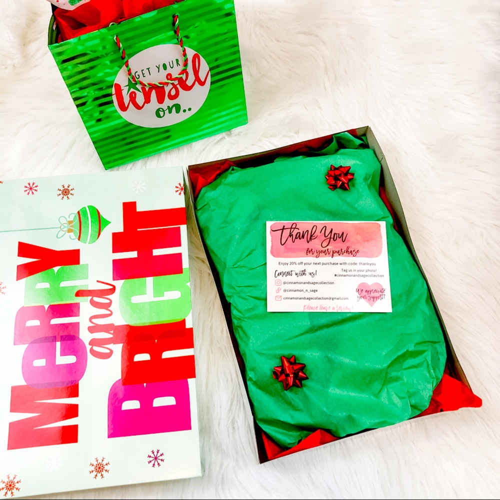 Holiday Packaging  + Same Day Shipping ❤️💚